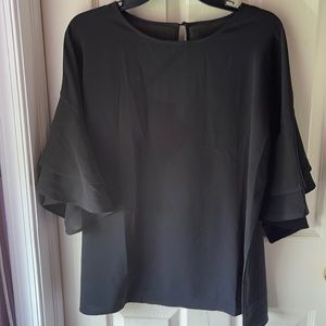 Women’s black bell sleeve top size XL